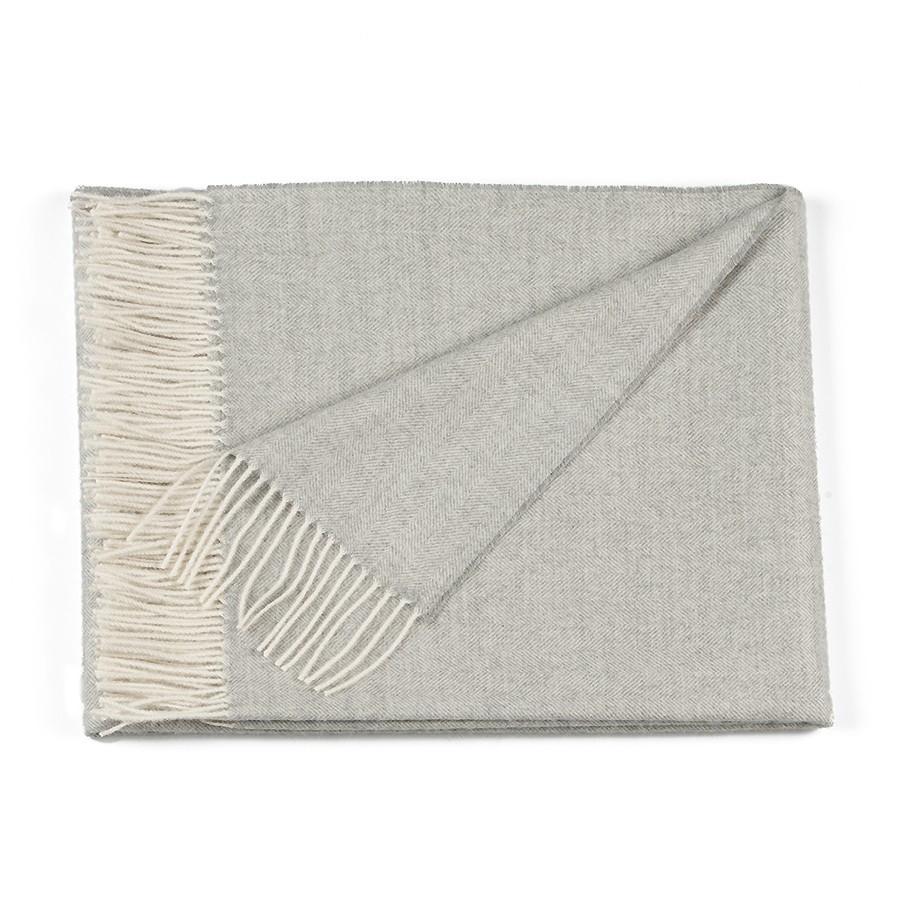 Luxurious Herringbone Baby Alpaca Throw Essential Home Staple