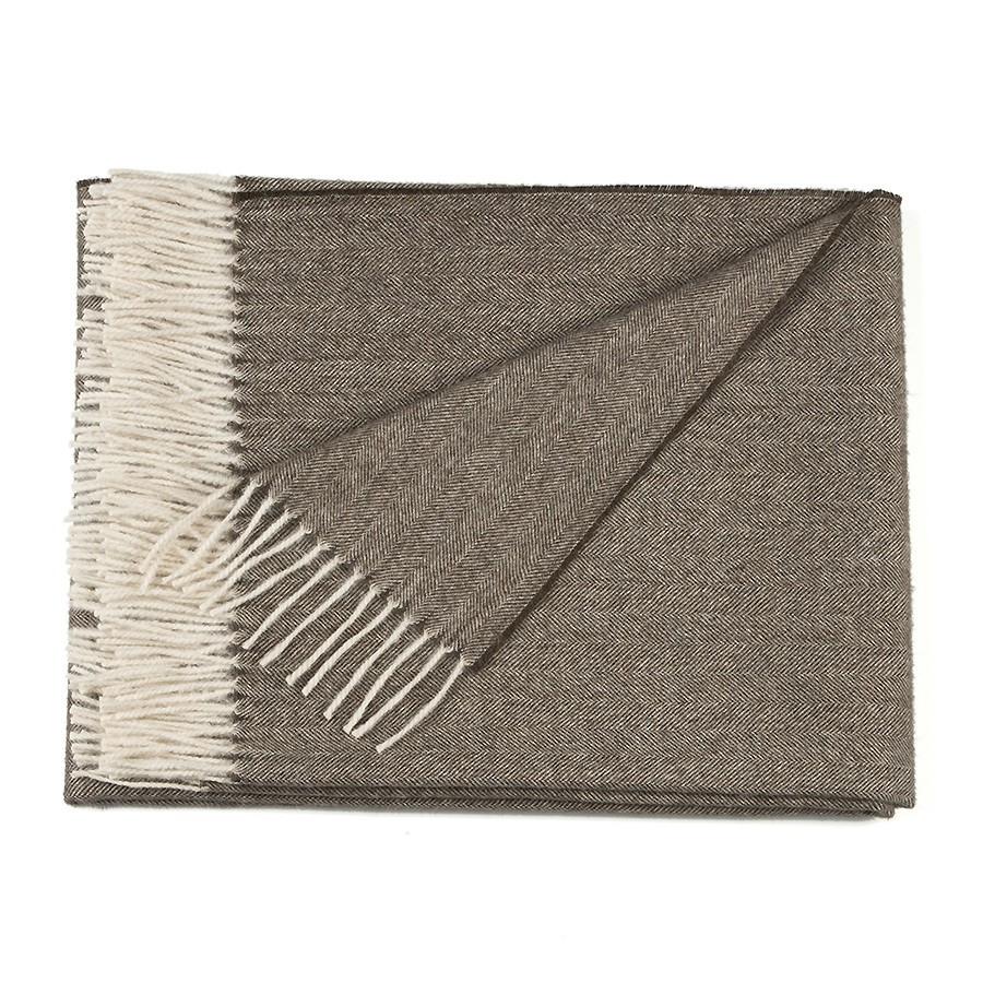 Luxurious Herringbone Baby Alpaca Throw Essential Home Staple