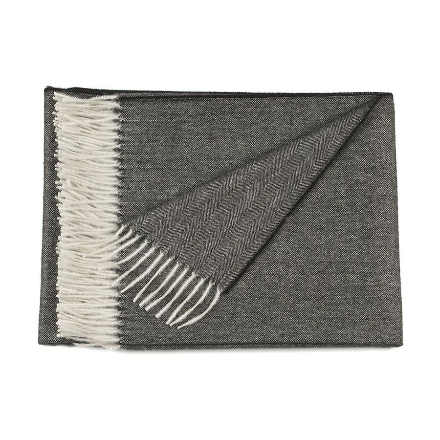 Luxurious Herringbone Baby Alpaca Throw Essential Home Staple