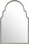 Ivisan Silver Wood Wall Mirror Traditional Elegance
