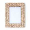 Maris Woven Resin Photo Frame Ivory Coastal Texture 5X7