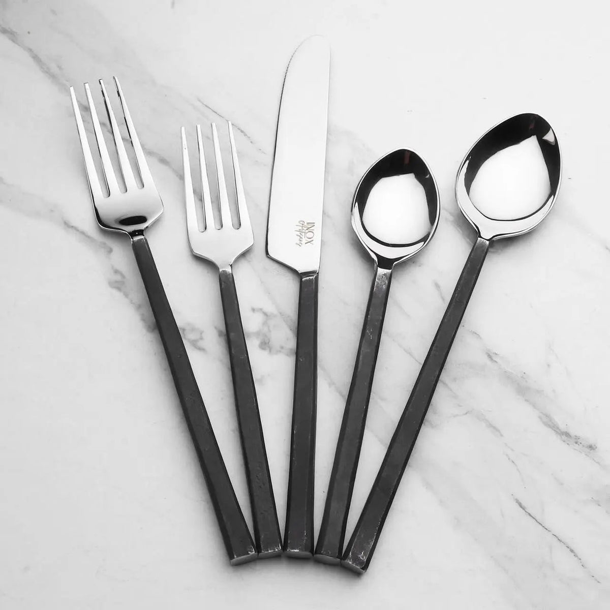 Crestfield Jason Flatware 5-Piece Urban Industrial Set