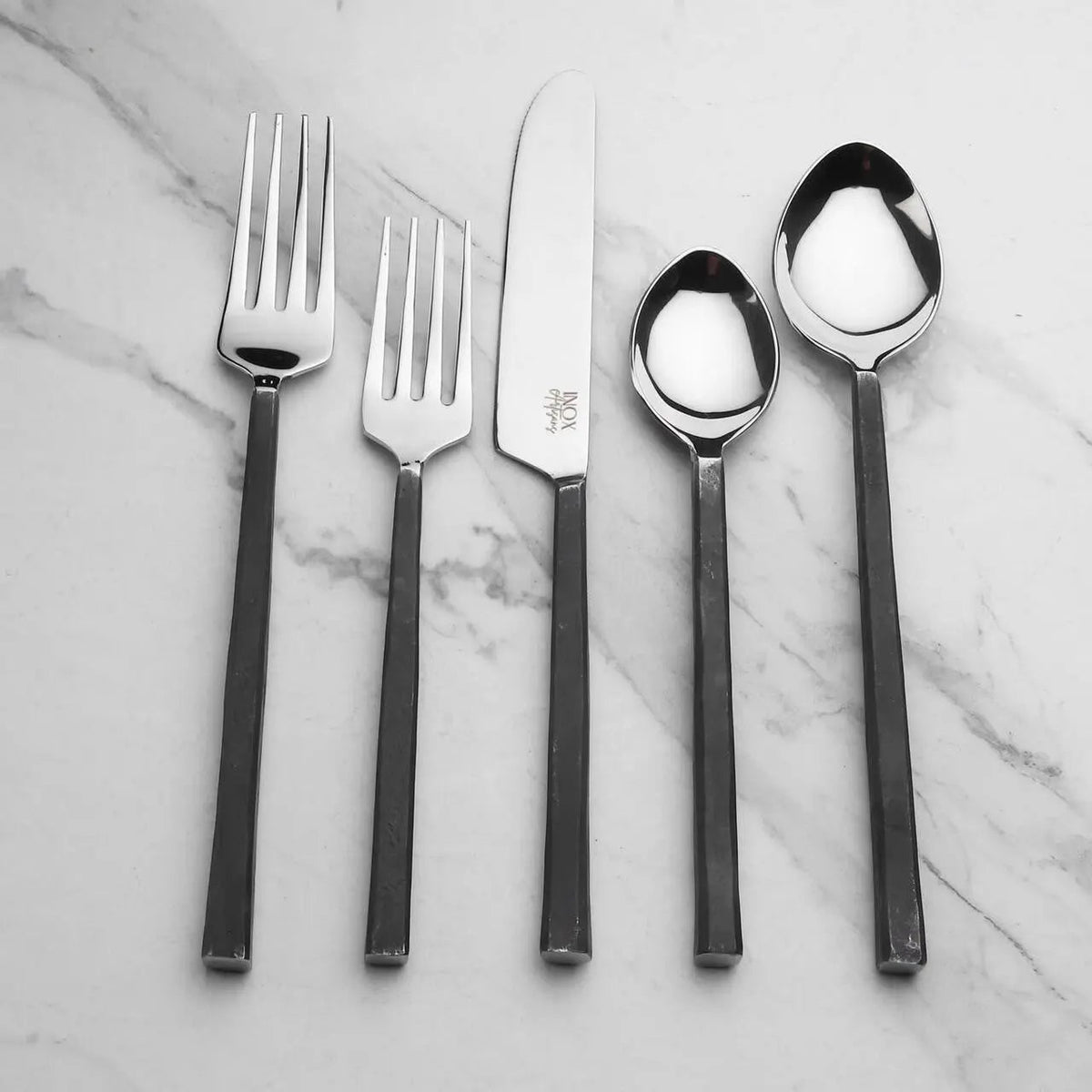Crestfield Jason Flatware 5-Piece Urban Industrial Set