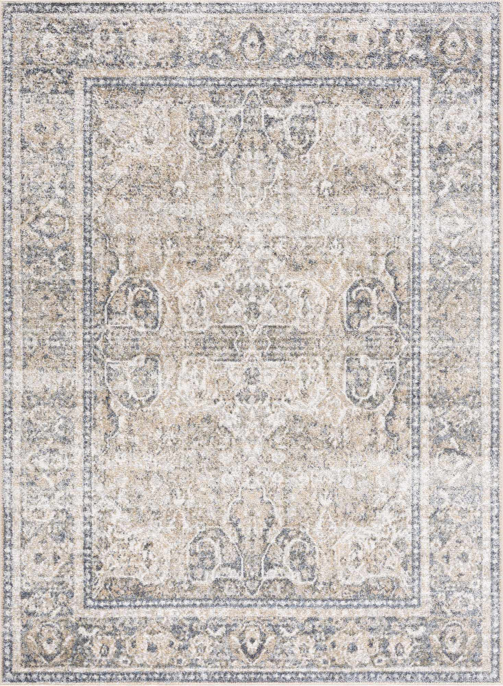 Arias Boutique Elegant Geometric Machine Washable Rug
