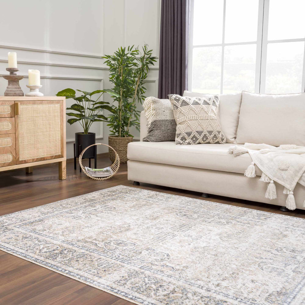 Arias Boutique Elegant Geometric Machine Washable Rug