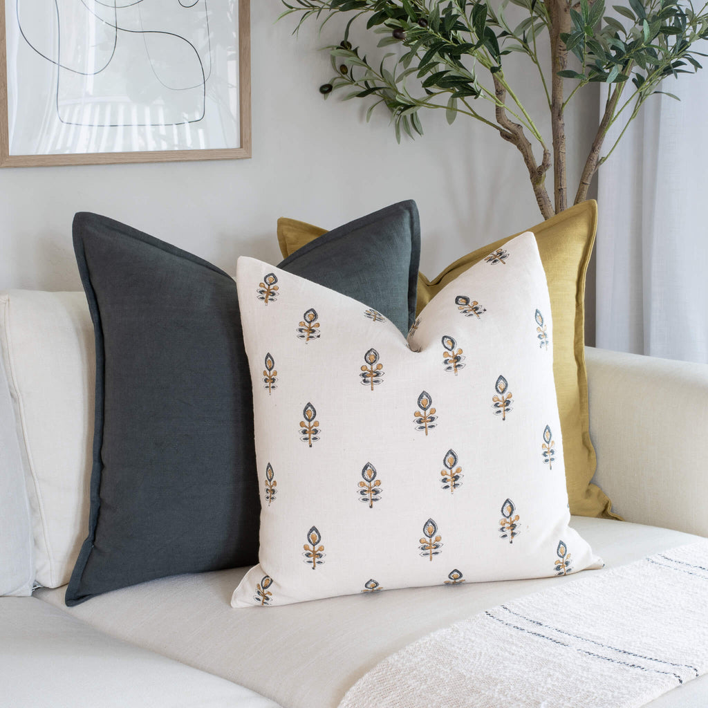 Marla Exclusive Hand Block Printed Floral Pillow Cover