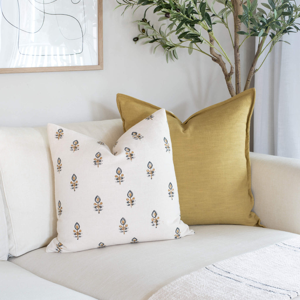 Marla Exclusive Hand Block Printed Floral Pillow Cover
