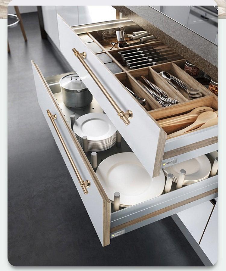 Velora Brushed Nickel Zinc Alloy Cabinet Handle With Sleek Design