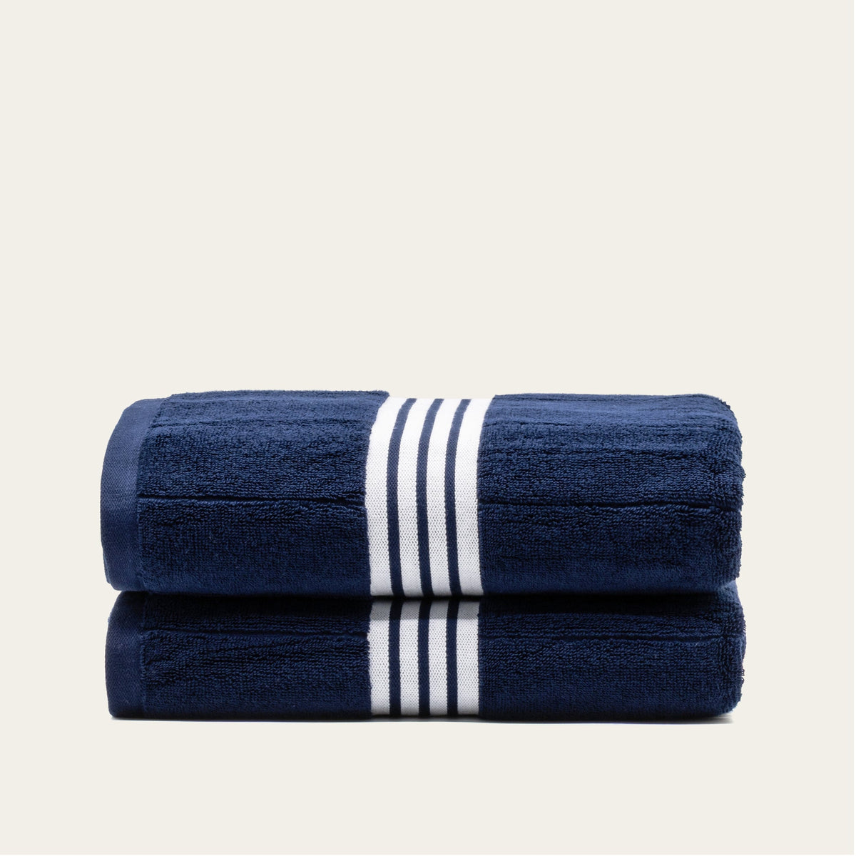 Nautilus 600 GSM Australian Cotton Towel Navy Blue Striped