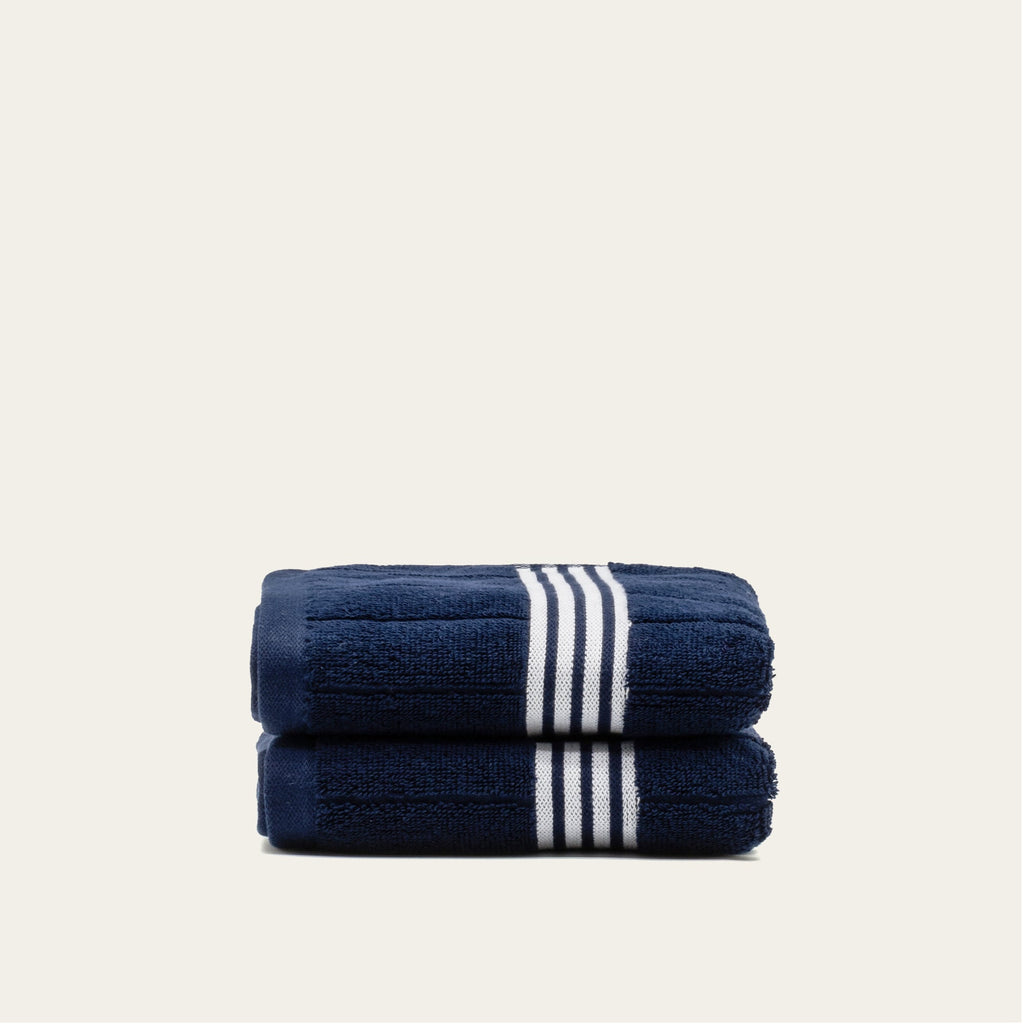 Nautilus 600 GSM Australian Cotton Towel Navy Blue Striped