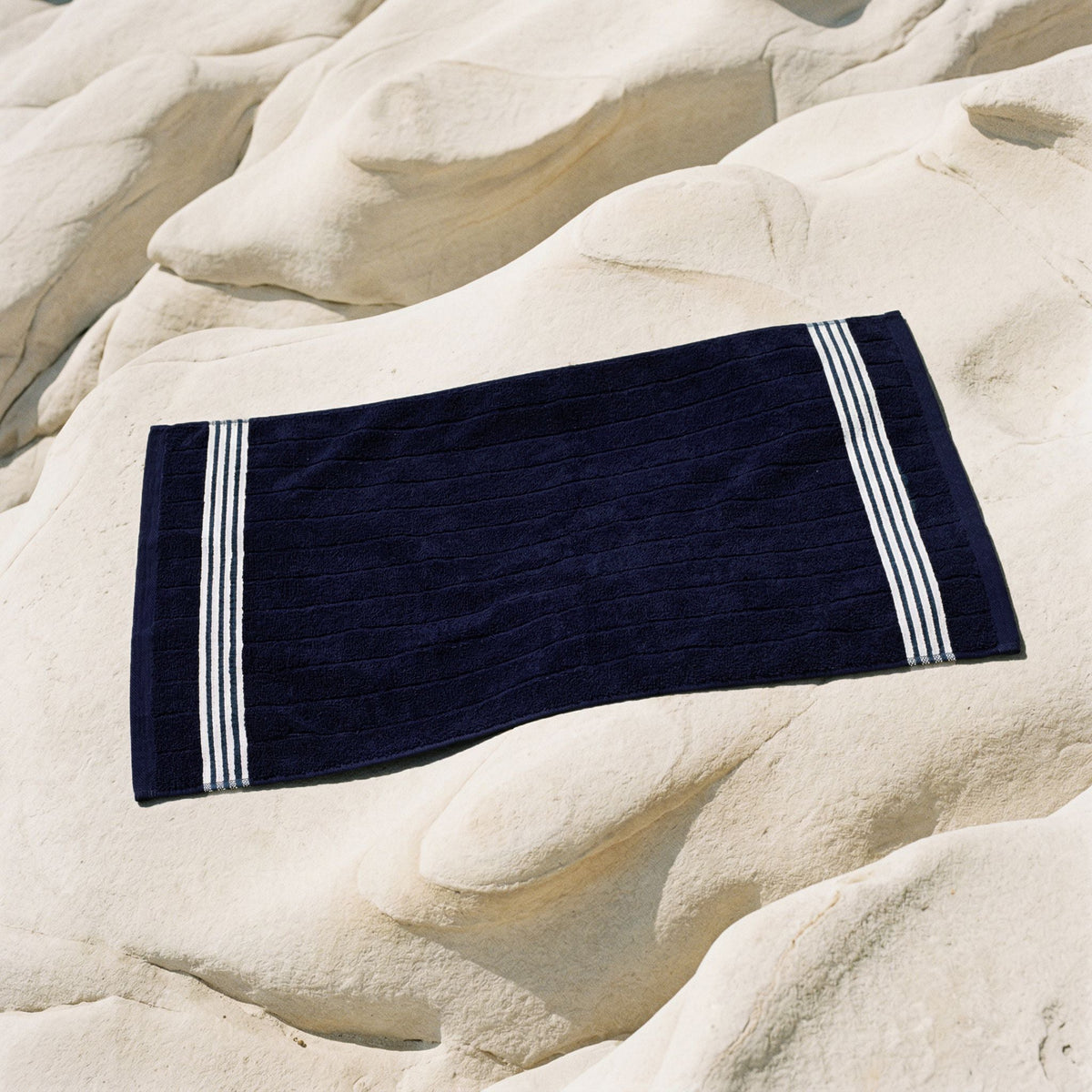 Nautilus 600 GSM Australian Cotton Towel Navy Blue Striped