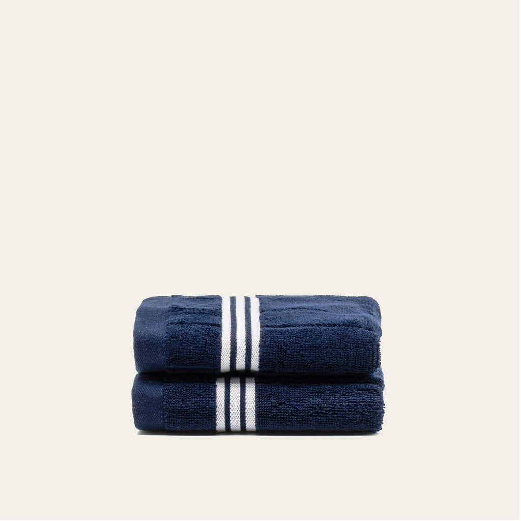 Nautilus 600 GSM Australian Cotton Towel Navy Blue Striped