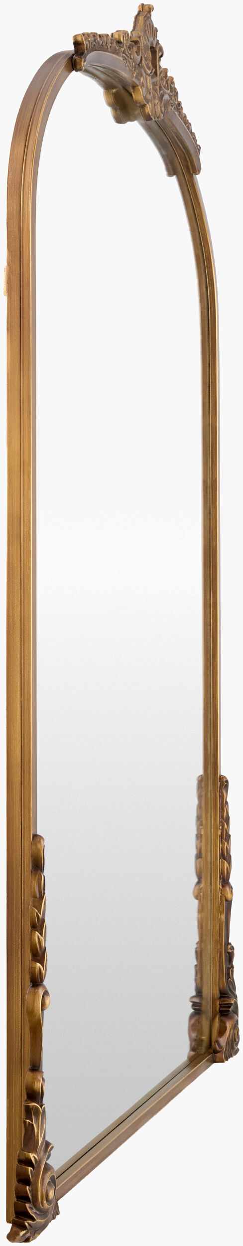 Cordovado Gold Iron Accent Mirror With Warm Traditional Frame