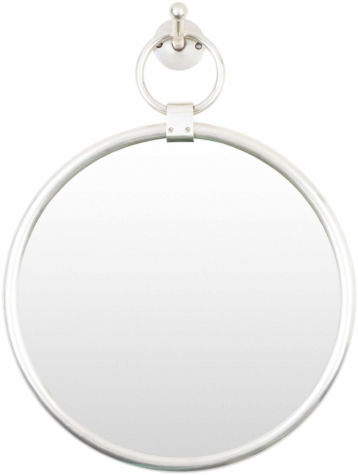 Plougasnou Silver Gray Brass Contemporary Wall Mirror