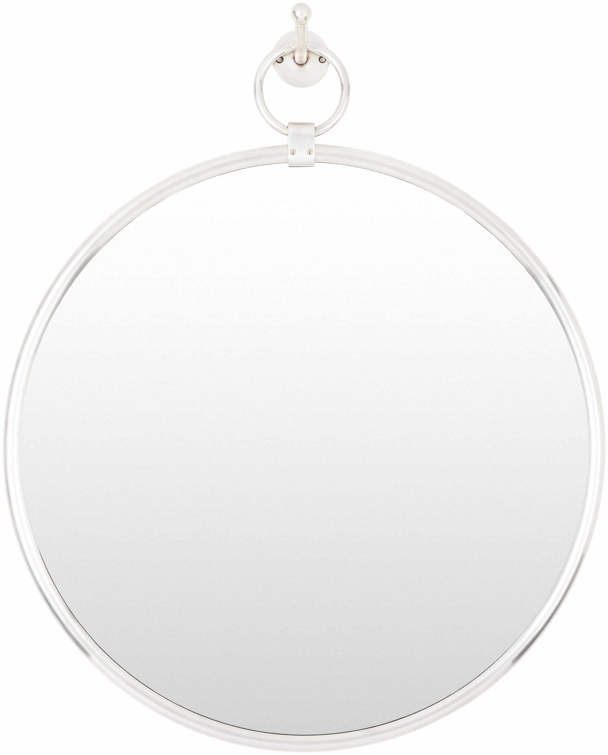 Plougasnou Silver Gray Brass Contemporary Wall Mirror