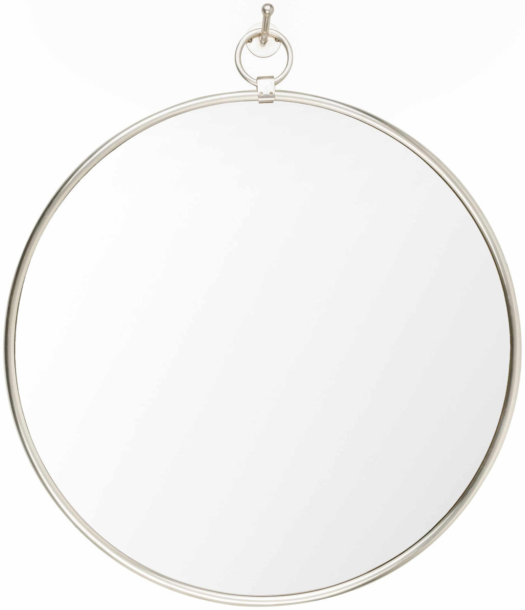 Plougasnou Silver Gray Brass Contemporary Wall Mirror