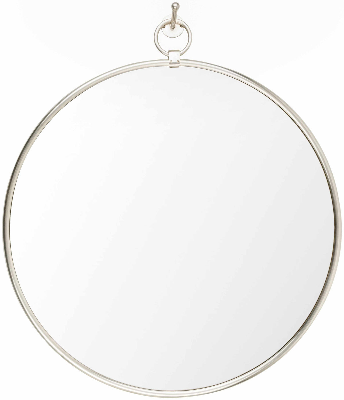 Plougasnou Silver Gray Brass Contemporary Wall Mirror