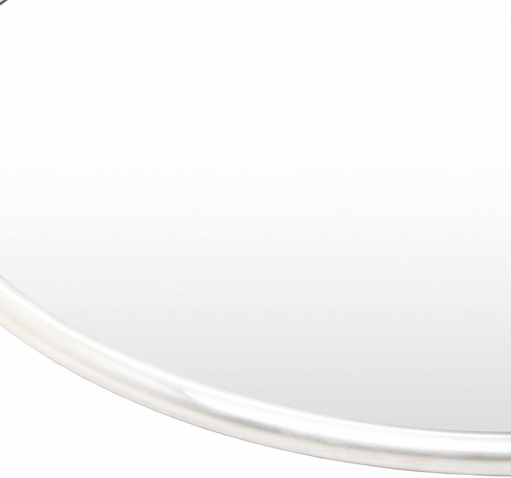 Plougasnou Silver Gray Brass Contemporary Wall Mirror