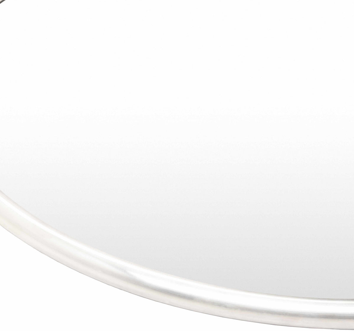 Plougasnou Silver Gray Brass Contemporary Wall Mirror