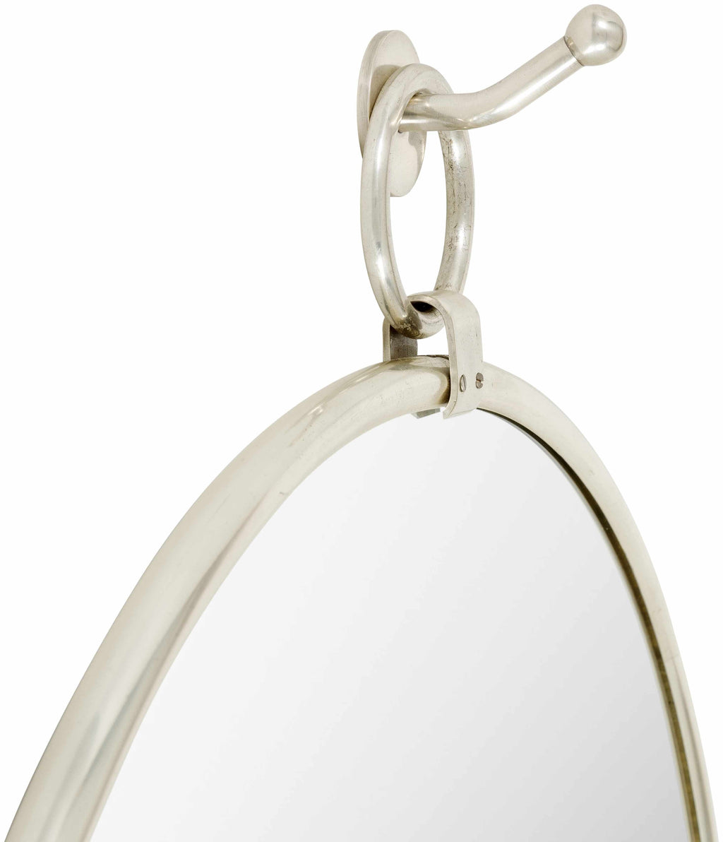 Plougasnou Silver Gray Brass Contemporary Wall Mirror