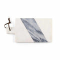 Piera Contemporary White And Gray Marble Paddle Board