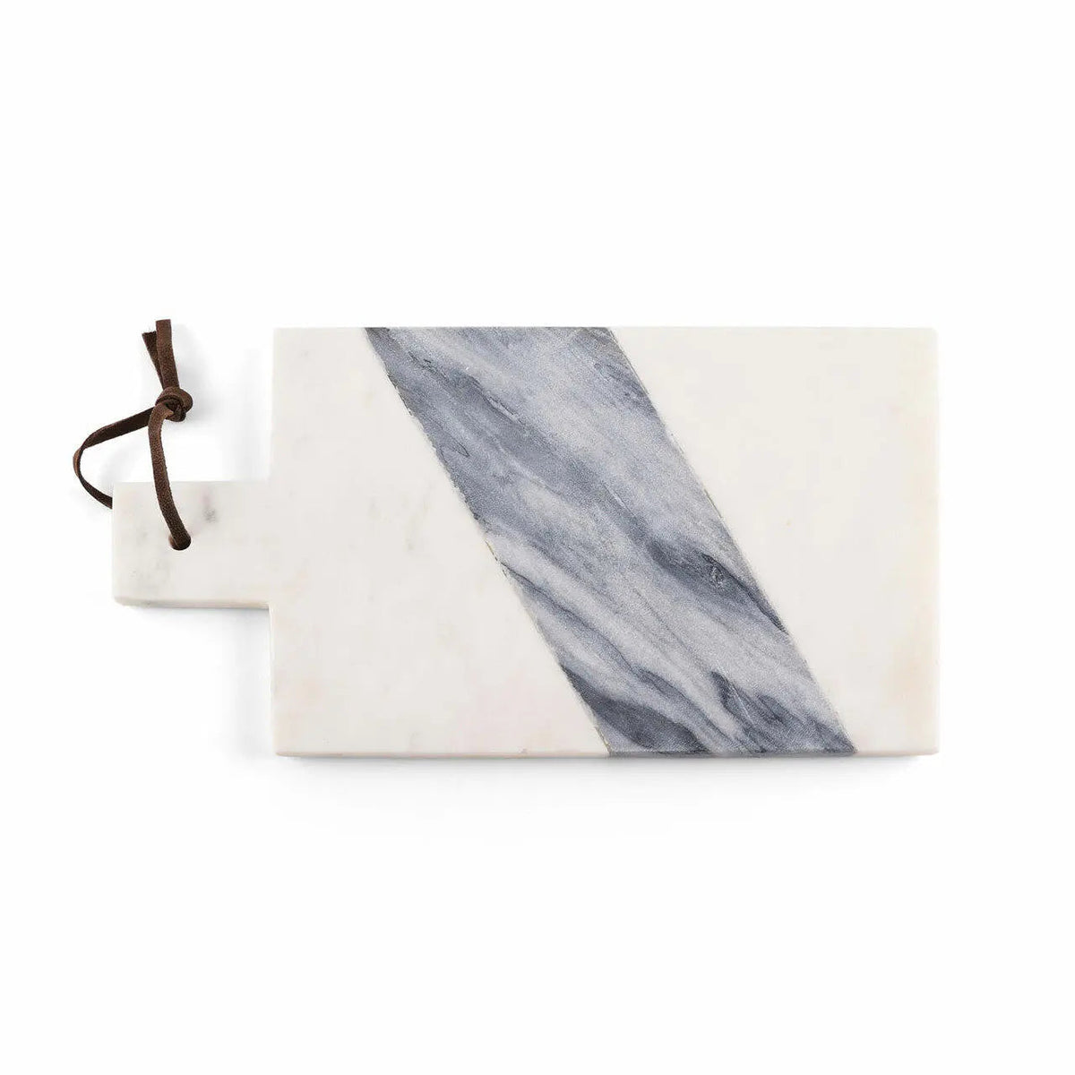 Piera Contemporary White And Gray Marble Paddle Board