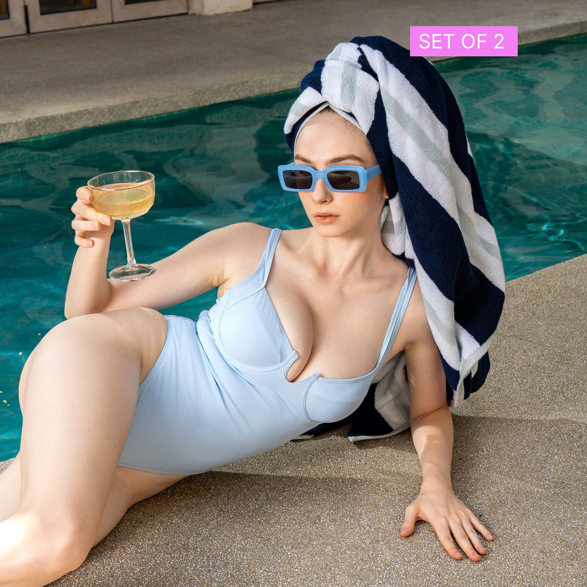 Bondi Cabana Premium 600Gsm Australian Cotton Beach Towel