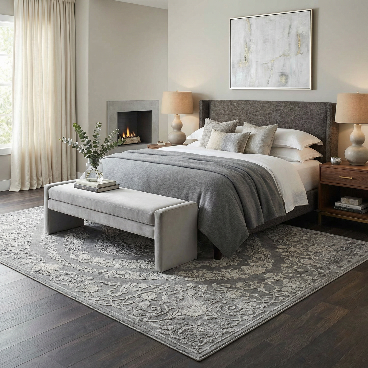 Battleview Traditional Tibetan Rug Featuring Modern Durability