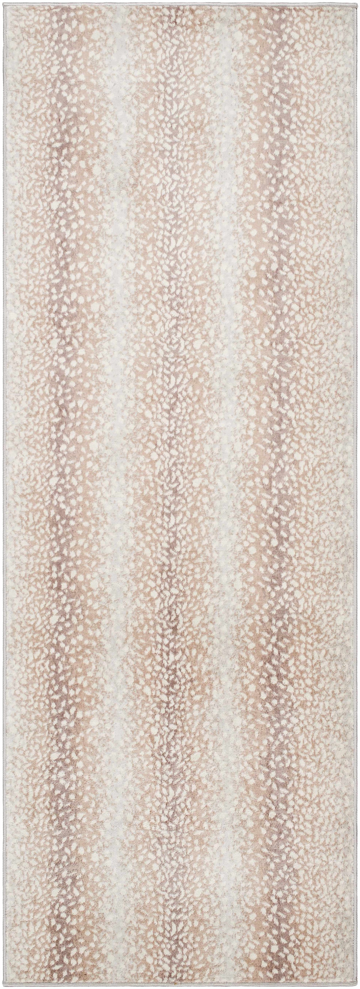 Pointblank Sophisticated Tan Leopard Area Rug With Texture