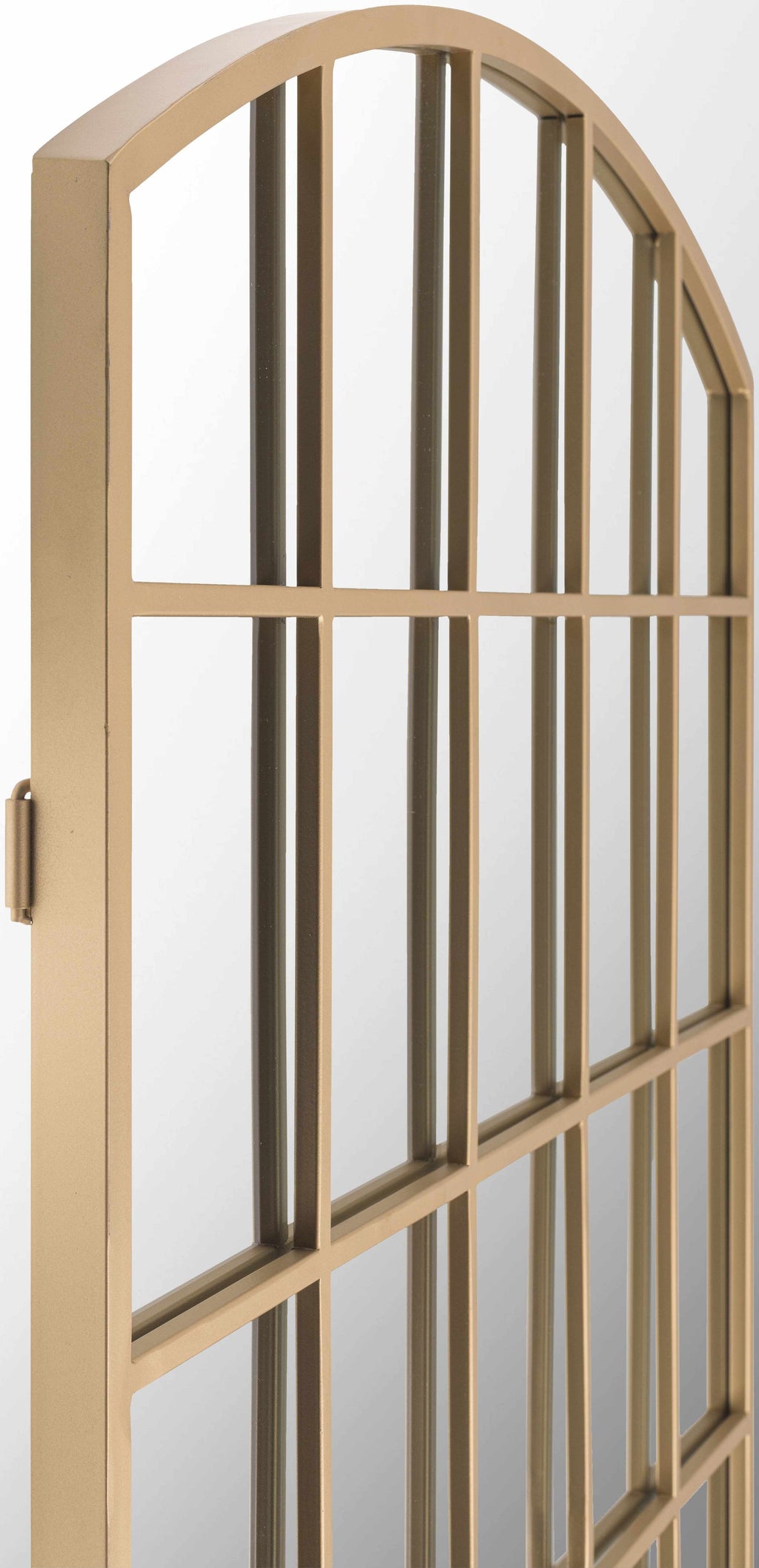 pisignano Gold Caged Iron Accent Mirror. Heritage Style.