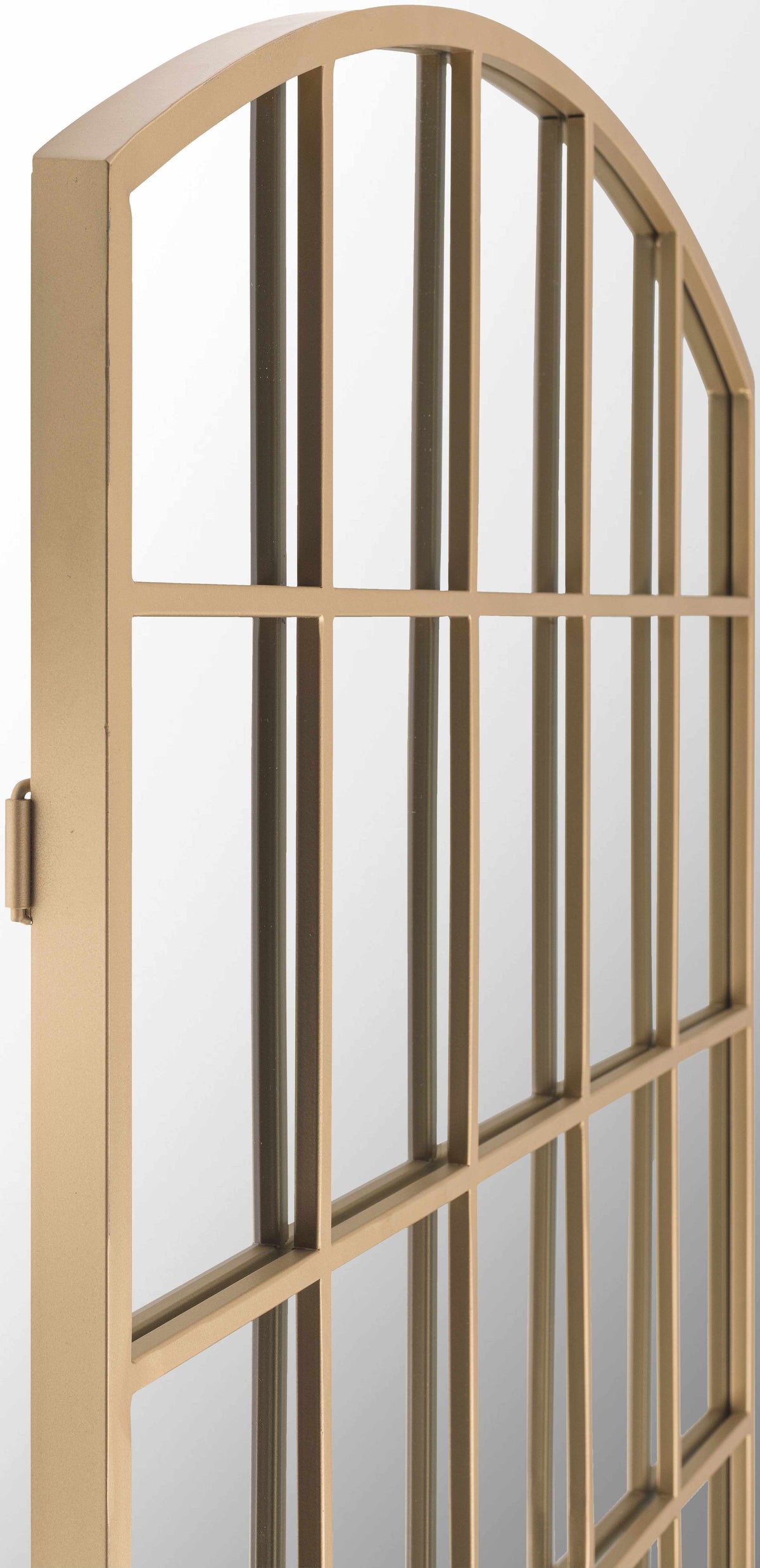 pisignano Gold Caged Iron Accent Mirror. Heritage Style.