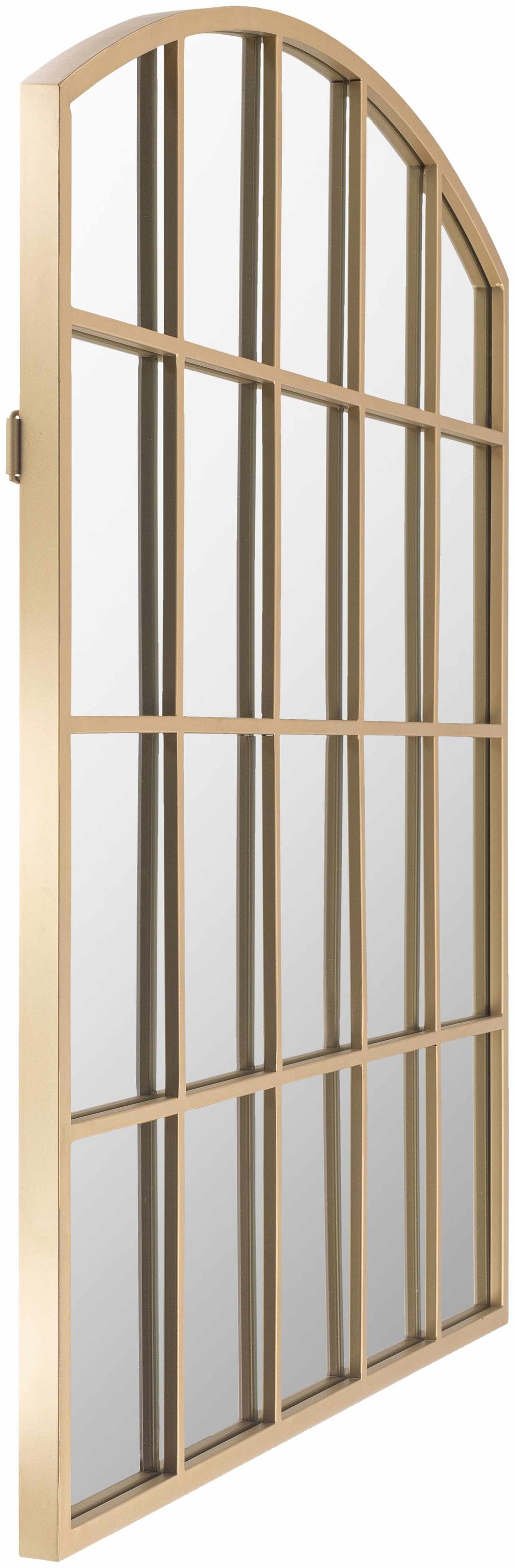 pisignano Gold Caged Iron Accent Mirror. Heritage Style.