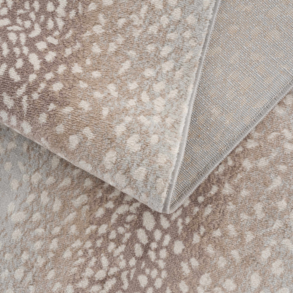 Pointblank Sophisticated Tan Leopard Area Rug With Texture