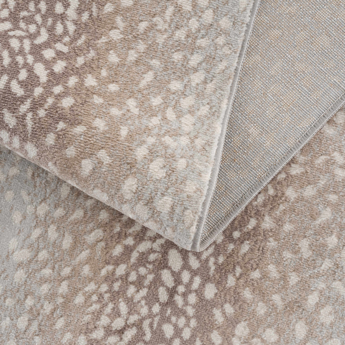 Pointblank Sophisticated Tan Leopard Area Rug With Texture