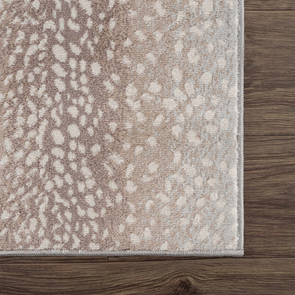 Pointblank Sophisticated Tan Leopard Area Rug With Texture