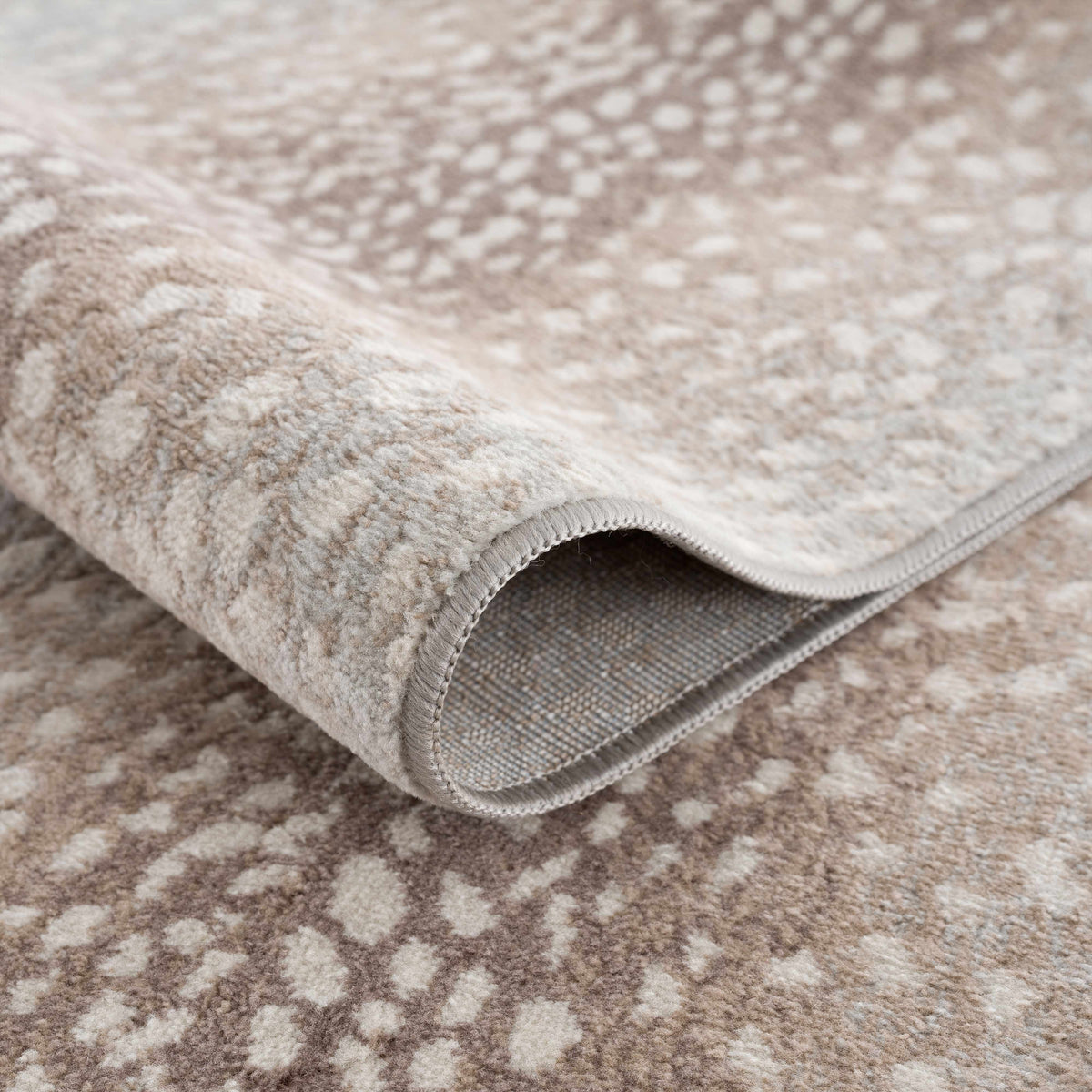 Pointblank Sophisticated Tan Leopard Area Rug With Texture