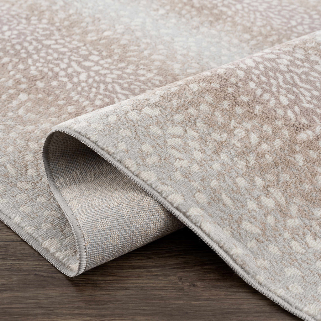 Pointblank Sophisticated Tan Leopard Area Rug With Texture
