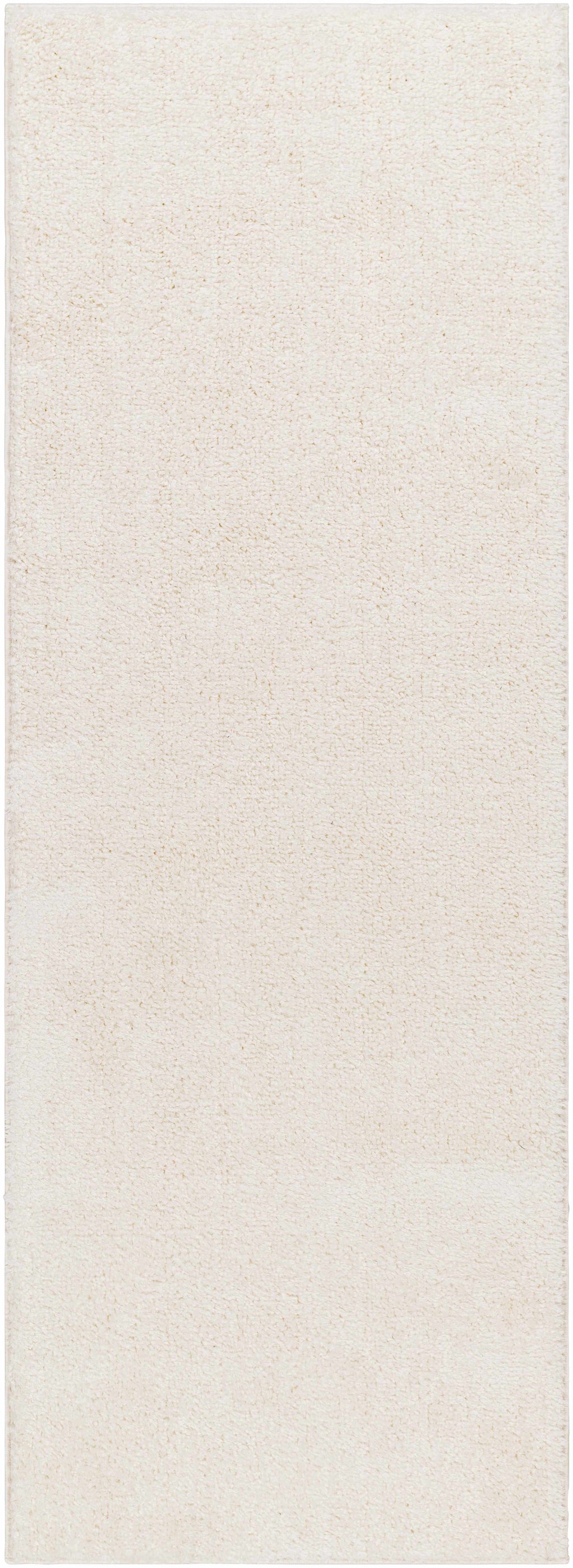 Judy Plush Washable Area Rug Off White Rubber Backed