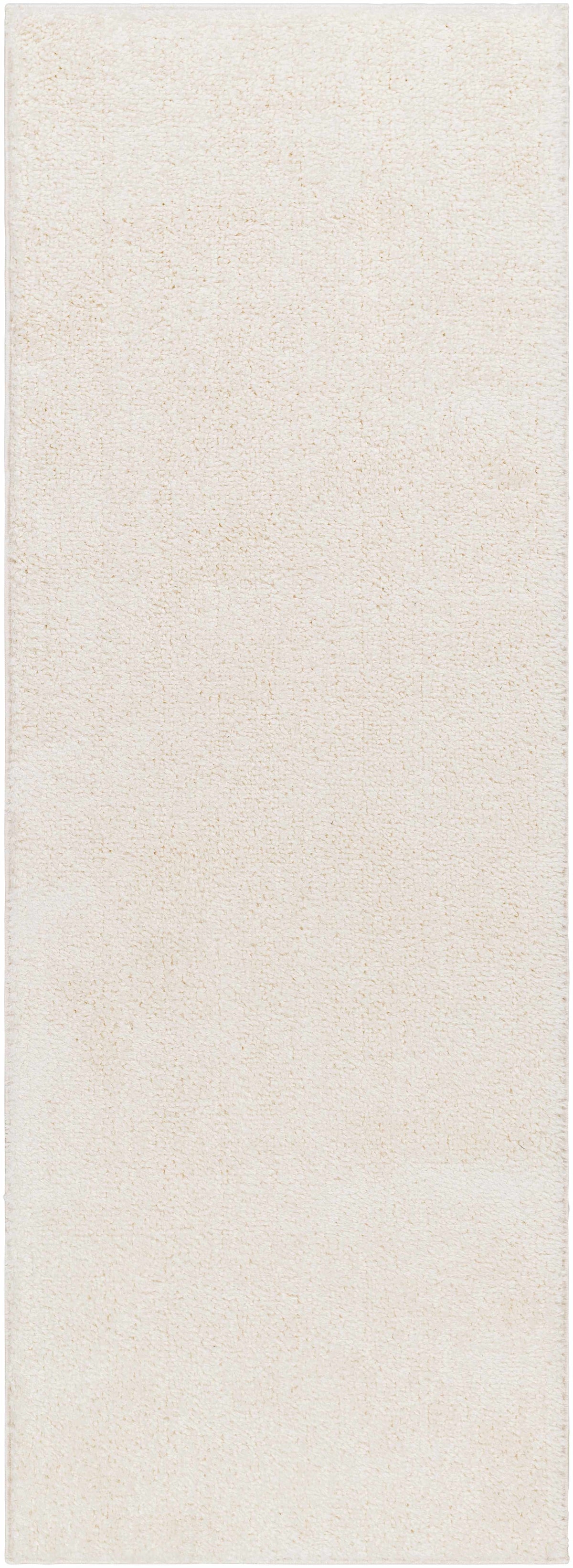 Judy Plush Washable Area Rug Off White Rubber Backed