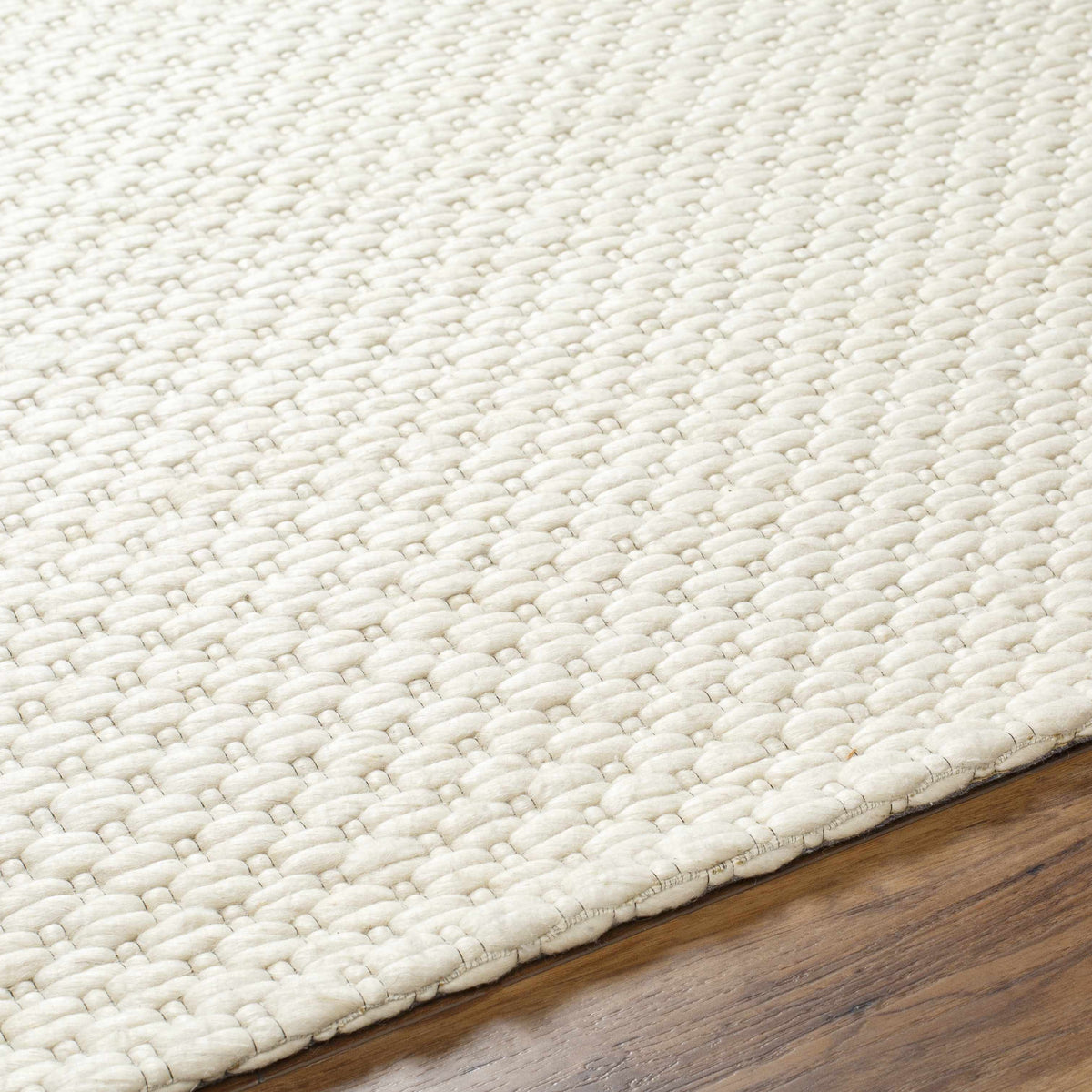 Kassa Cream Hand Woven Soft Wool Recycled Area Rug