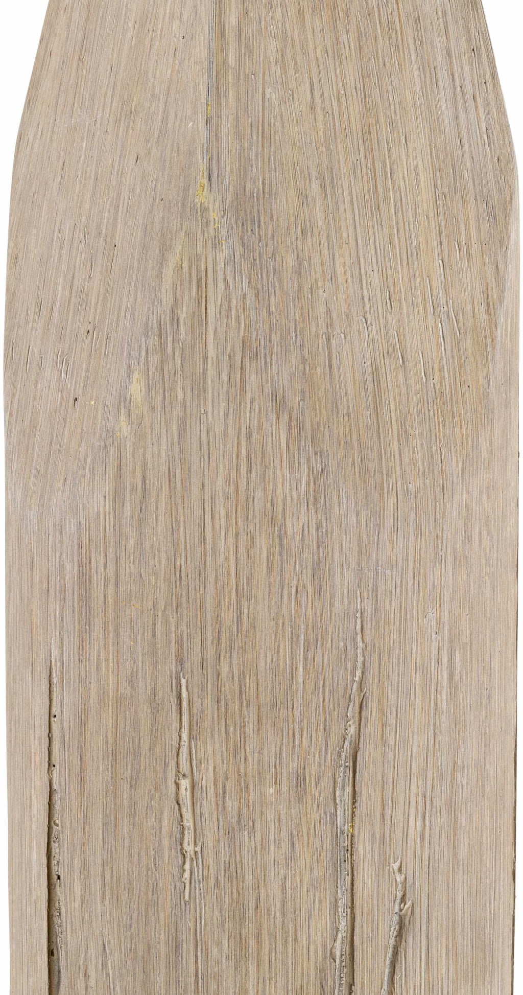 Simala Warm Gray Wood Table Lamp With Bronze Linen Shade