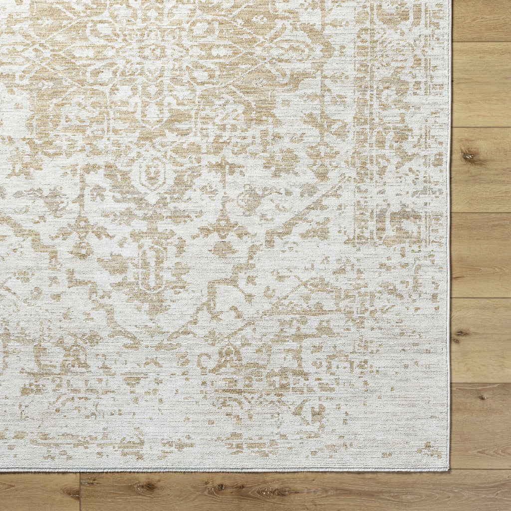 Sunee Luxe Rug Soft Neutrals With Fringed Edge In Cream Taupe Ivory