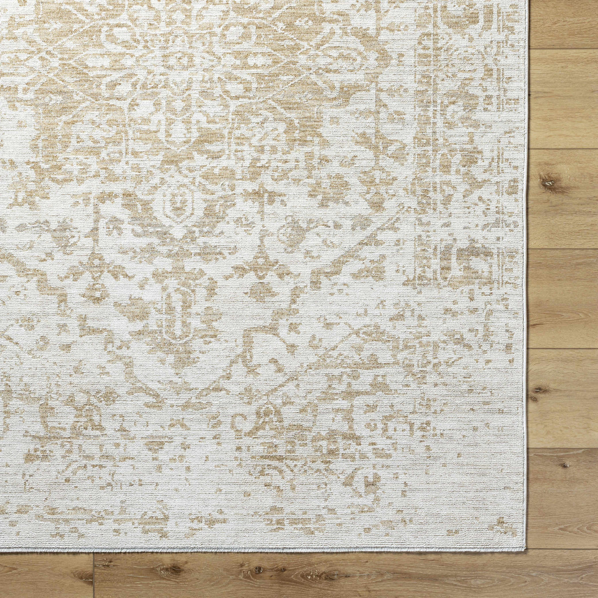 Sunee Luxe Rug Soft Neutrals With Fringed Edge In Cream Taupe Ivory