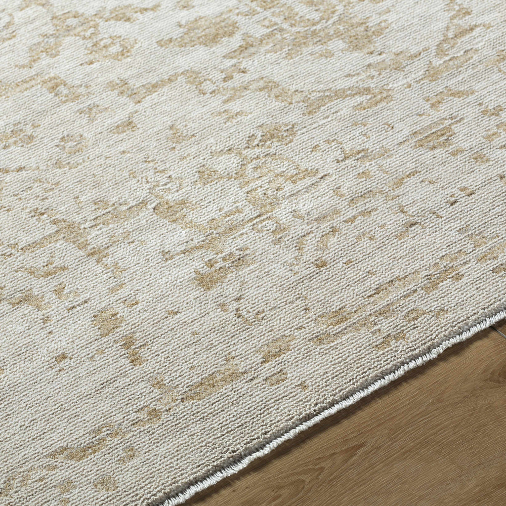 Sunee Luxe Rug Soft Neutrals With Fringed Edge In Cream Taupe Ivory