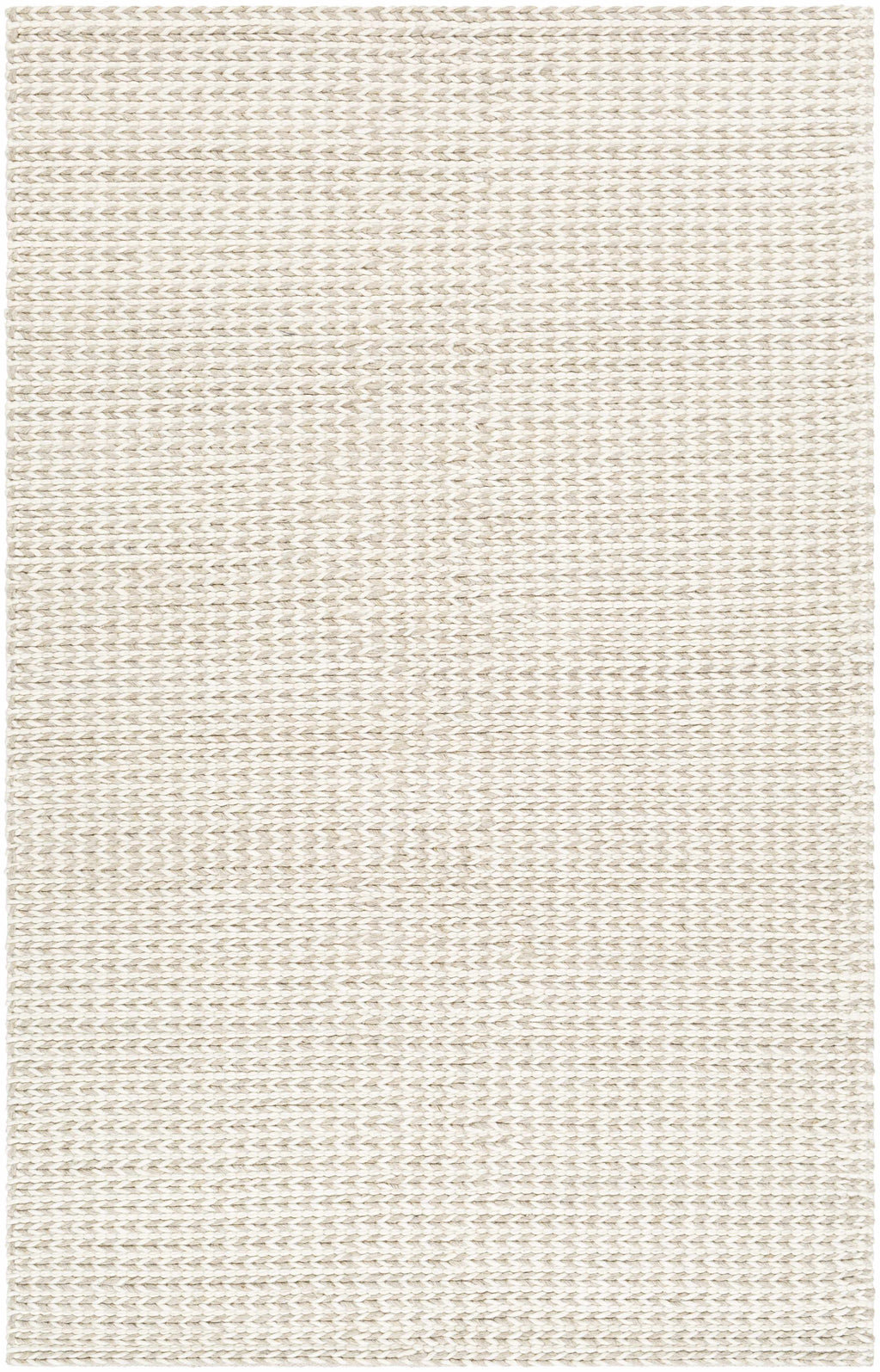 Lenci Hand Woven Wool Area Rug Warm Beige Contemporary