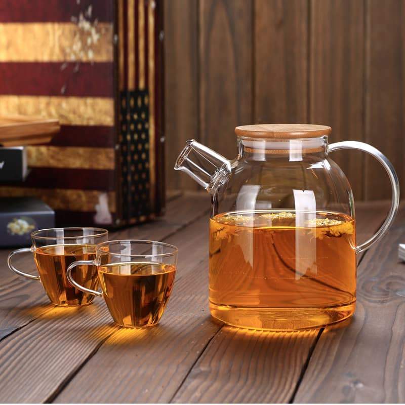 Wilmax Borosilicate Glass Teapot Stove Top Safe 54 Fl Oz