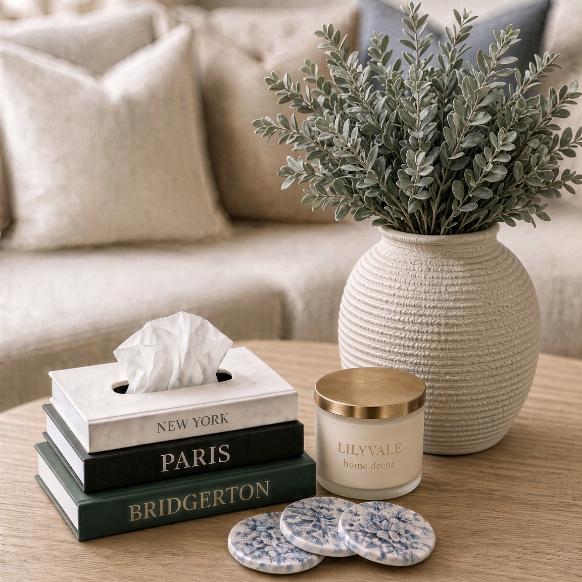 The Curated Coffee Table Set | Transitional Decor Bundle