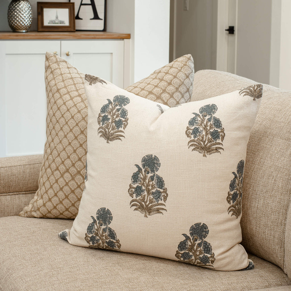 Etta Hand Block Printed Pillow Cover Limited Edition