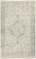 Undy Hand Woven Cotton Blend Rug With Garden Fringe