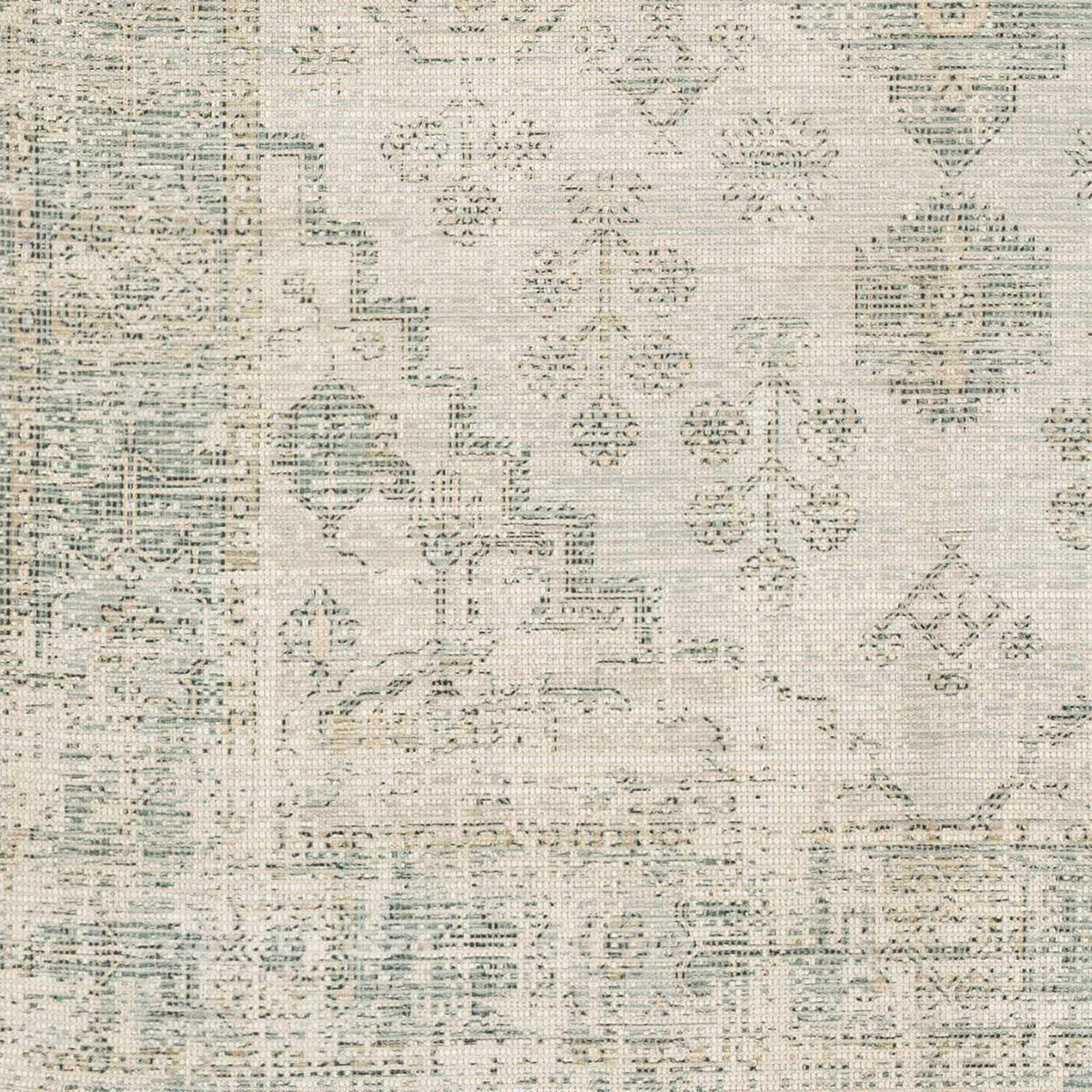 Undy Hand Woven Cotton Blend Rug With Garden Fringe